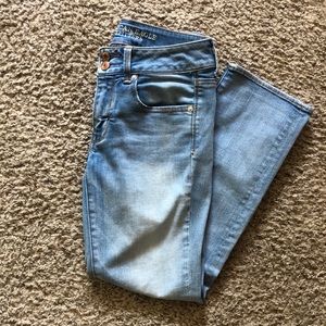 Light Blue American Eagle Jean Capri